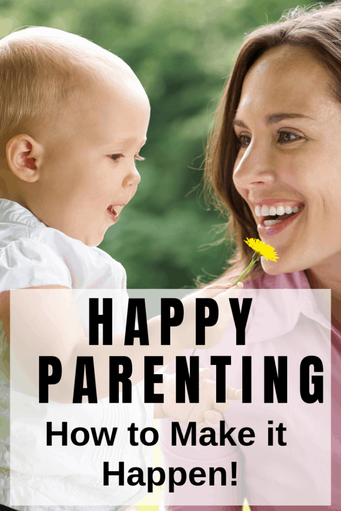 Happy Parenting: If you are feeling stressed out from parenting try these self care ideas for moms! Using positive parenting techniques with infants, toddlers, and preschoolers a a great strategy! The benefits of positive parenting are great!