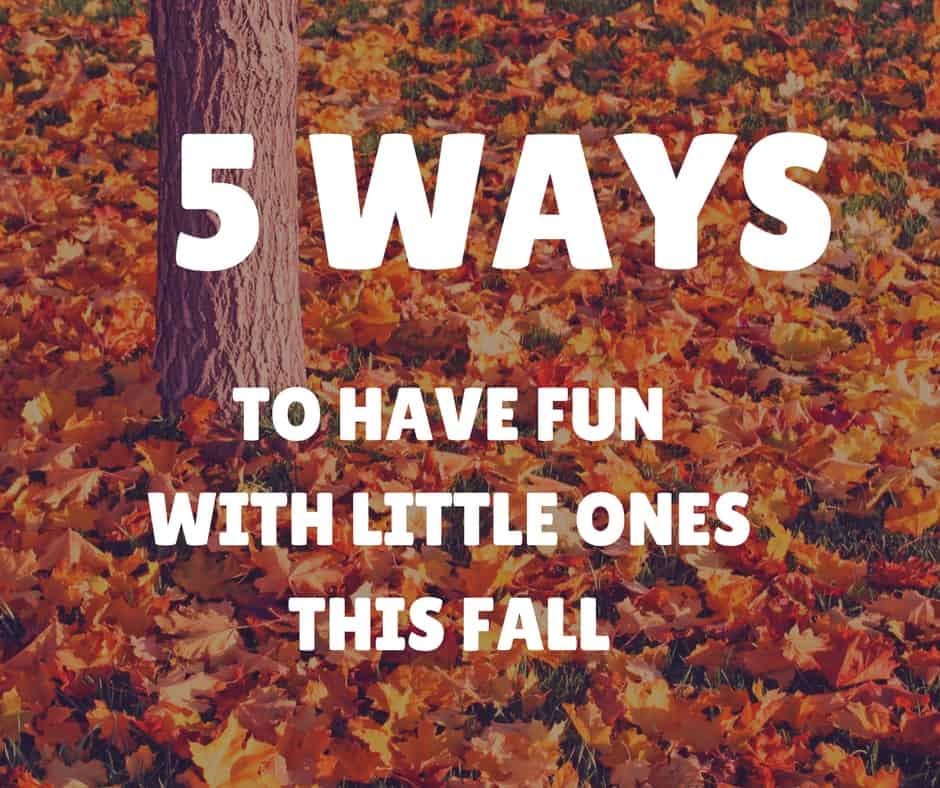 5 Ways to Have fun this fall with little ones