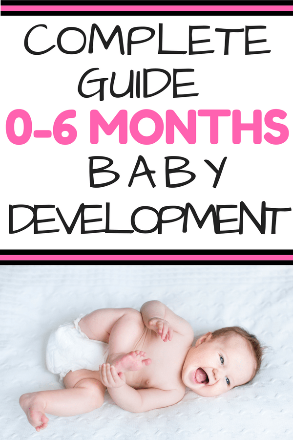 0-6 Months Complete Infant Skills Guide: Are you wondering what infant milestones look like in your baby from newborn up to 6 months? Read all about what milestones to expect and simple play ideas to encourage baby development. No lesson plans needed! Teach your child through activities within your daily routines.