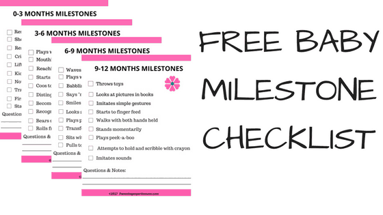 Free Baby Milestone Checklist
