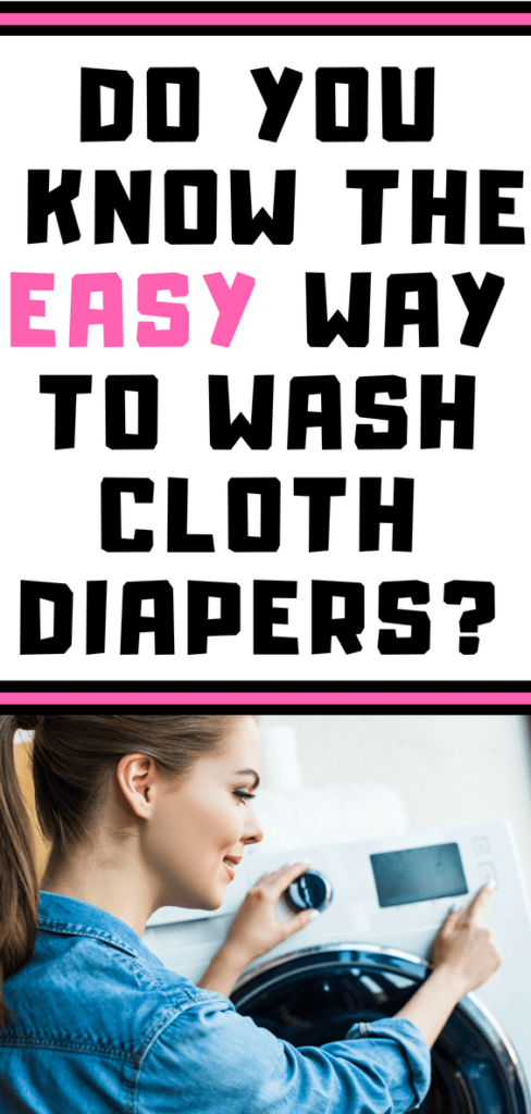 So you know how to wash cloth diapers the easy way?  Washing clothing diapers should not be complicated!  Follow these simple steps to get stains out and have clean cloth diapers!