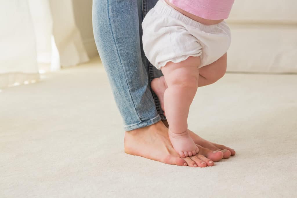 baby learning to walk