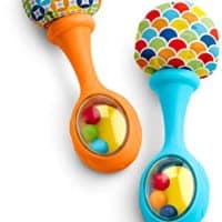 Fisher-Price Rattle 'n Rock Maracas, Blue/Orange [Amazon Exclusive]