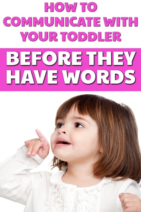 Boost toddler vocabulary by using picture schedules and visual prompts.  This is also a great way to encourage early literacy skills in little ones as well.  Embracing non verbal communication can be a great way to end tantrums and struggles.
