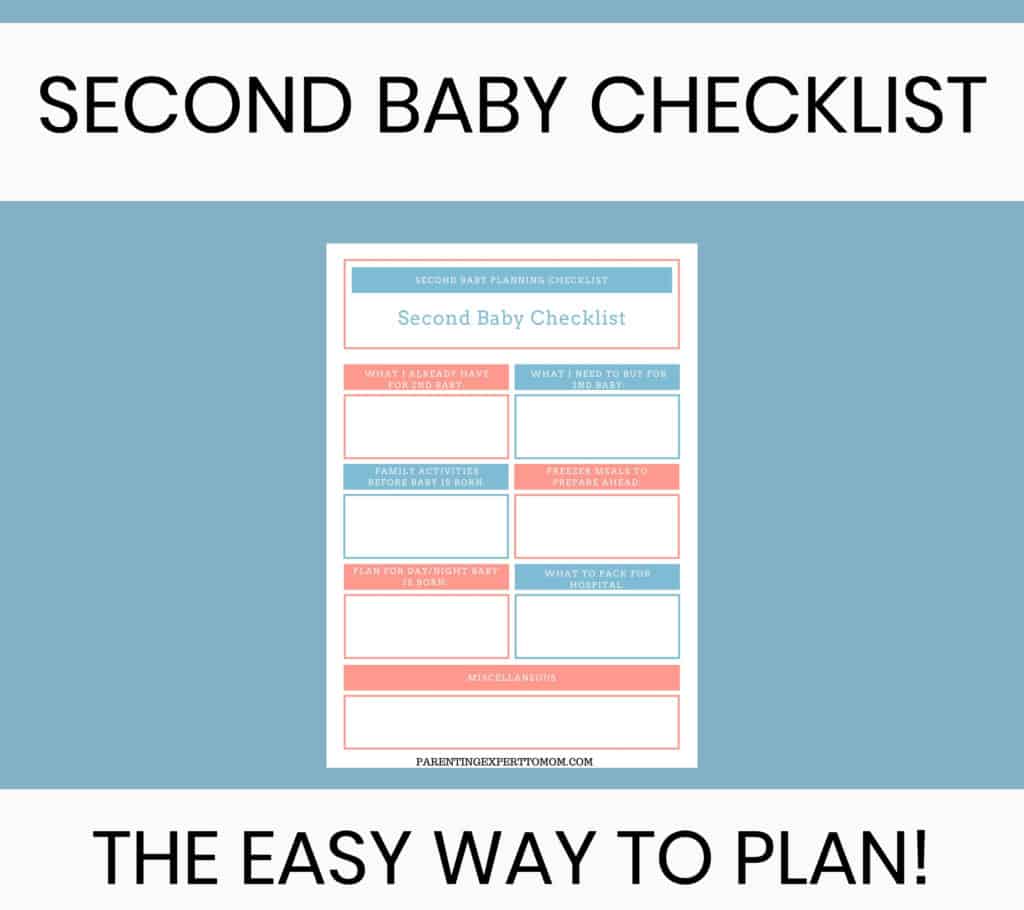 Planning for Your Second Baby Checklist