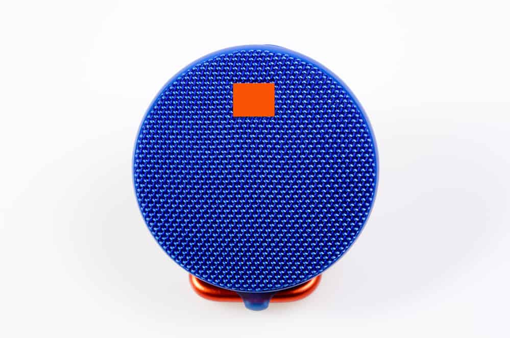 blue wireless speaker