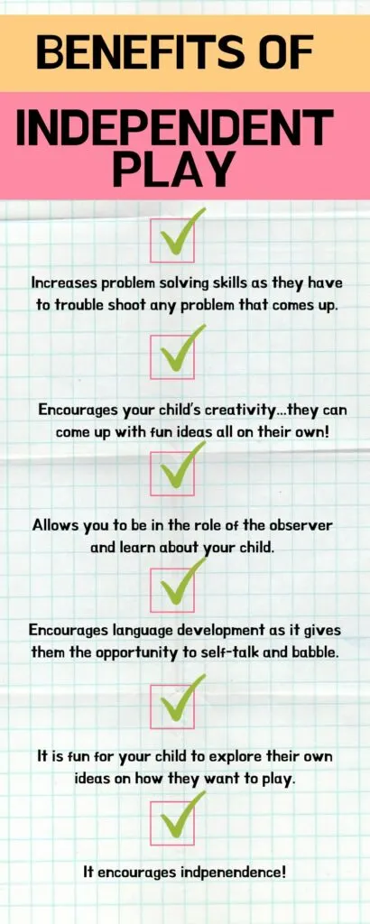 list of benefits of independent play